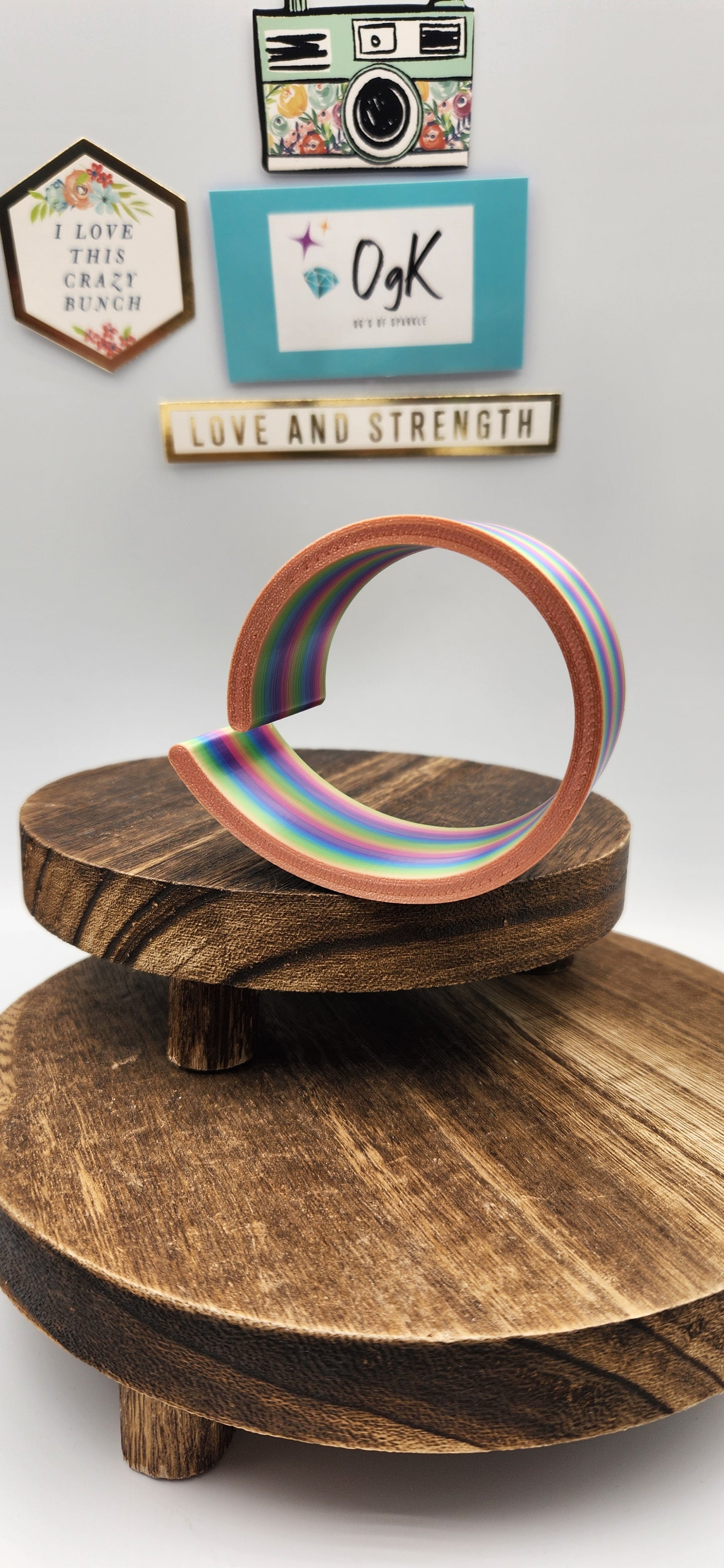 Rainbow Utility Canvas Curly