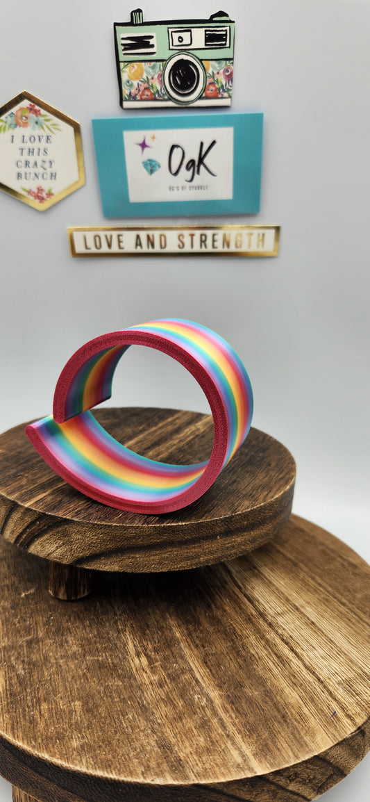 Rainbow Utility Canvas Curly