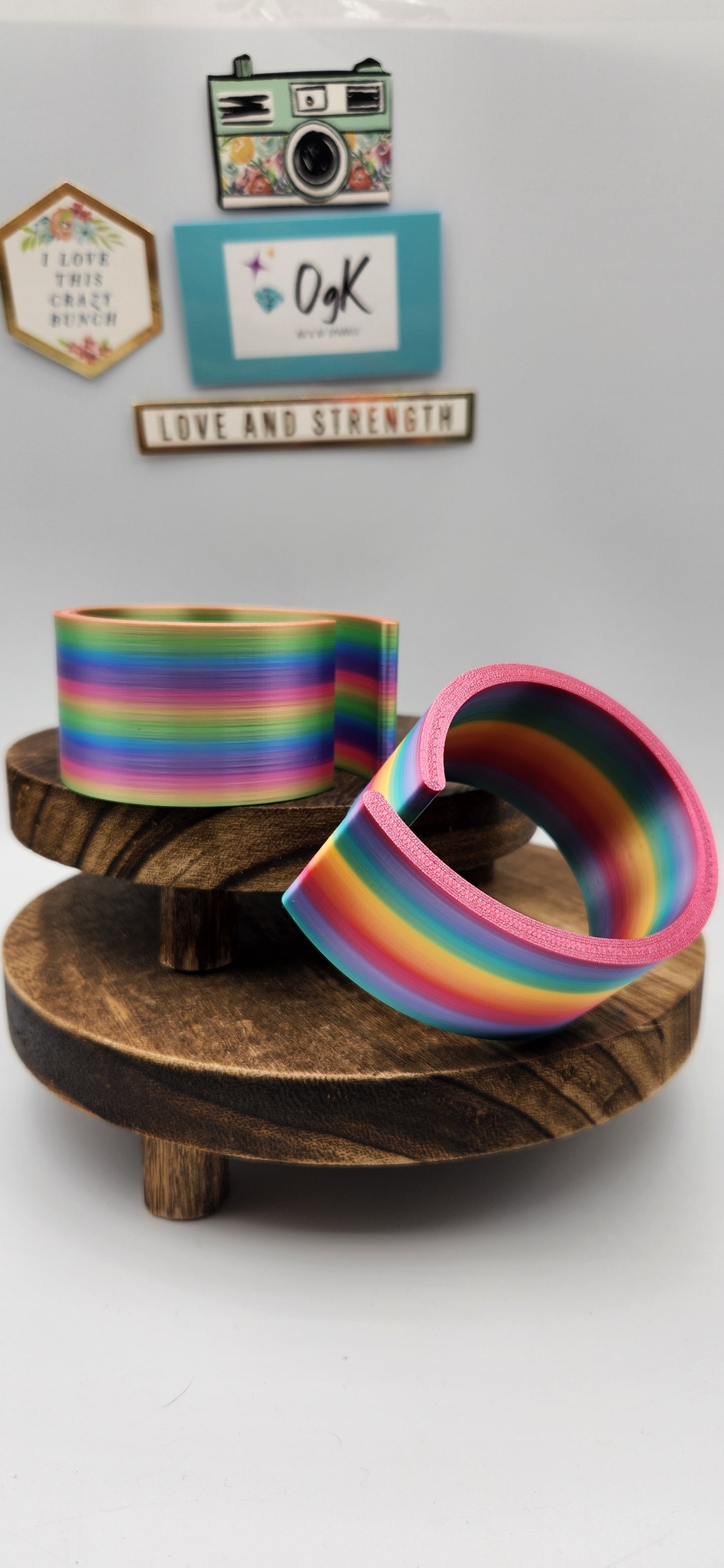 Rainbow Utility Canvas Curly