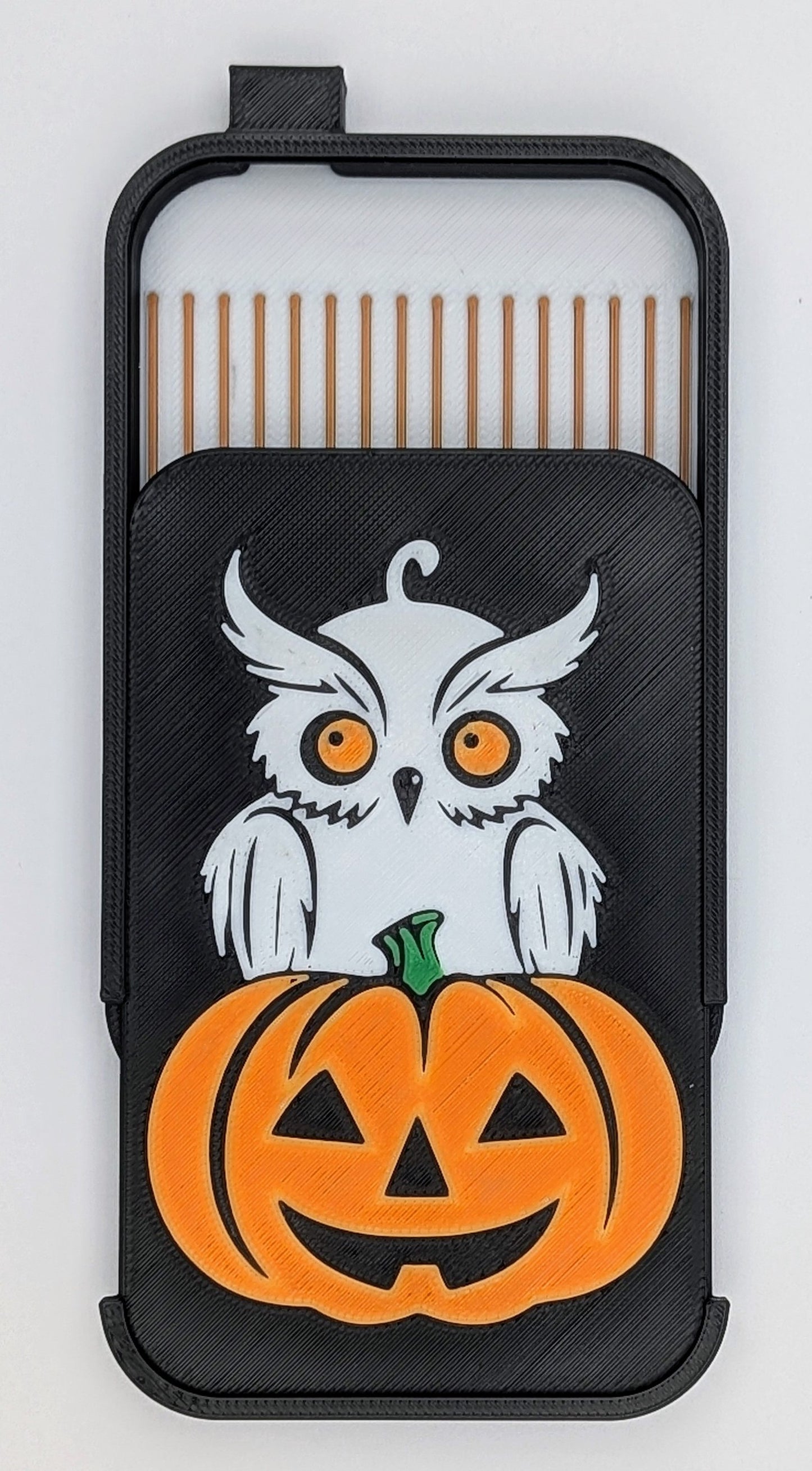 Halloween Owl and Pumpkin Diamond Art Tray