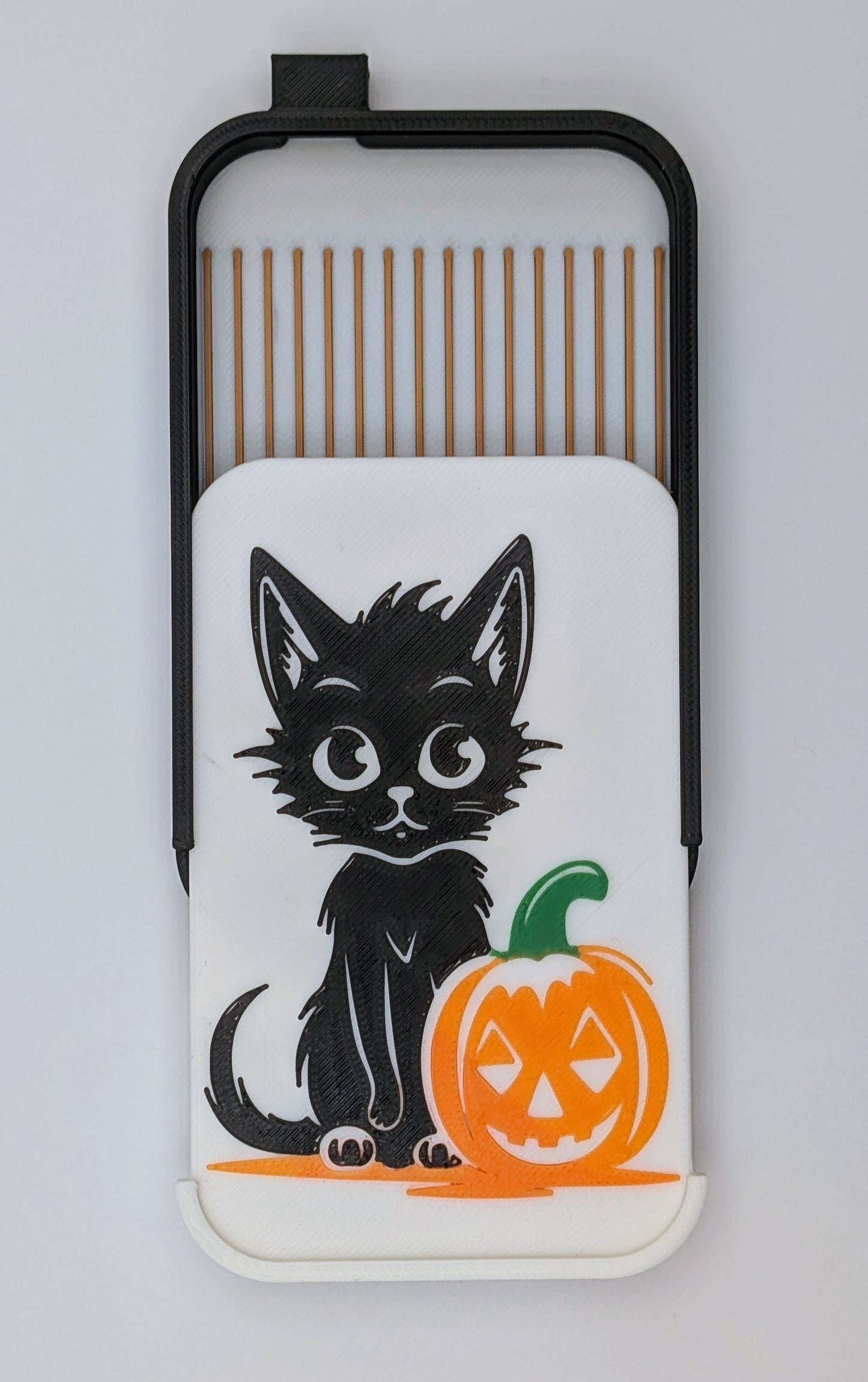 Halloween Kitty and Pumpkin Diamond Art Tray