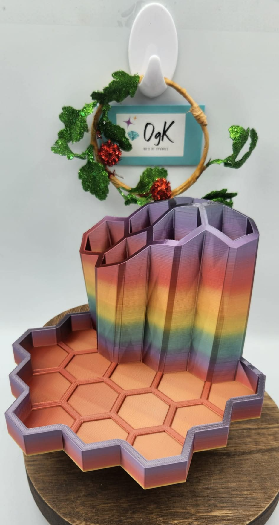 Honeycomb Caddy with Tray