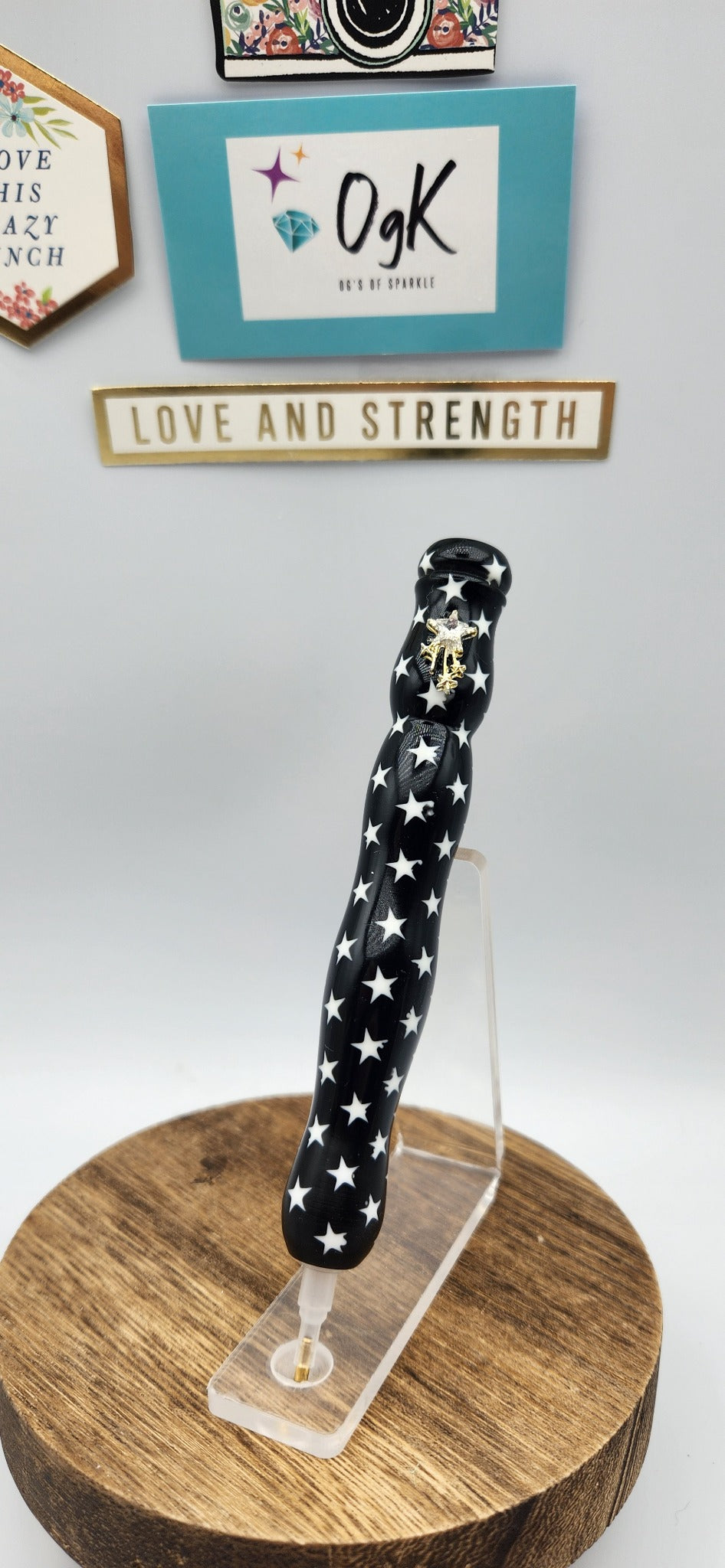 OgK Starry Night Fairy custom hand turned diamond painting pen