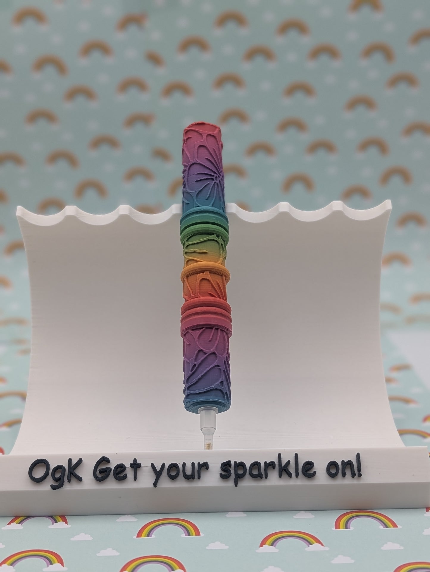 3D Printed Rainbow Flower Pen