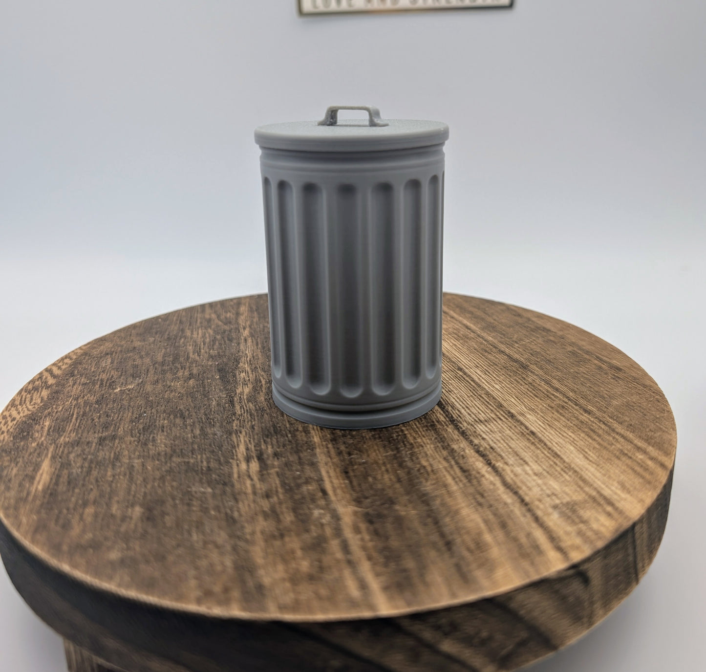 Vintage Mini Trash Can with lid
